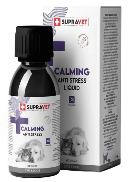 Supravet Anti Stress Kedi ve Köpekler İçin Sıvı Sakinleştirici Damla 100 ml ürün görseli 1