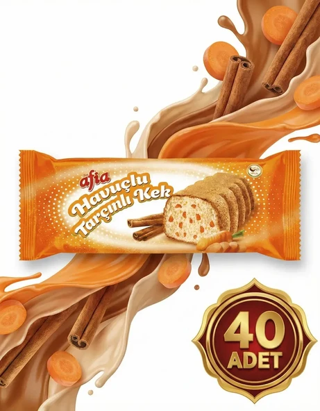 Afia Havuç Tarçınlı Kek 40x40 Gr - Resim 5