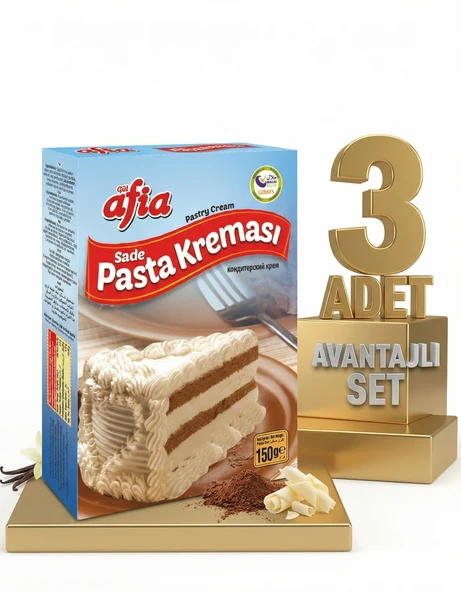 Afia Sade Pasta Kreması 3x150 Gr ürün görseli 1