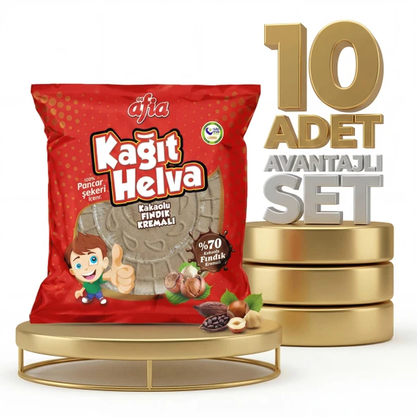 Afia Kakaolu Kağıt Helva 10x45 Gr ürün görseli 1