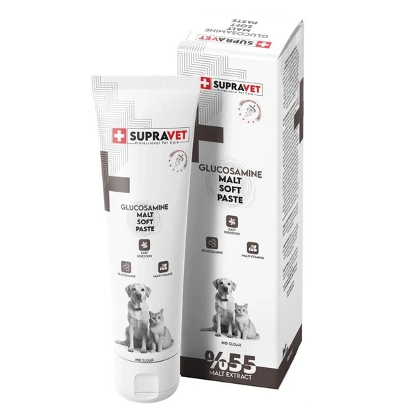 Supravet Glucosamine Kedi ve Köpek Eklem ve Kas Destekleyici Malt Paste 100 gr ürün görseli 1