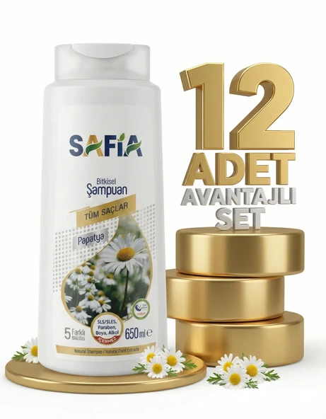 Safia Tüm Saçlar Şampuan 12x650 Ml ürün görseli 1