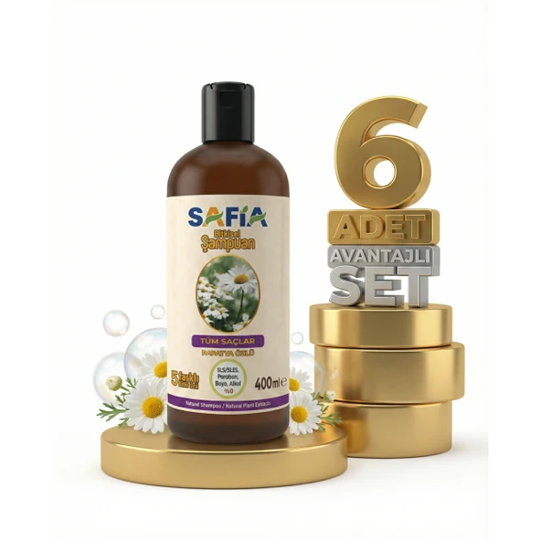 Safia Tüm Saçlar İçin Şampuan 6x400 Ml ürün görseli 1