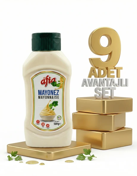 Afia Mayonez 9x500 Gr ürün görseli 1