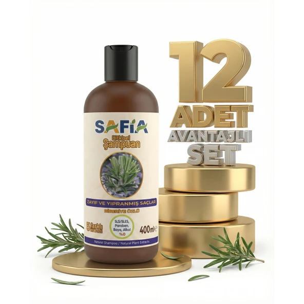 Safia Zayıf Ve Kırılgan Saçlar İçin Şampuan 12x400 Ml ürün görseli 1