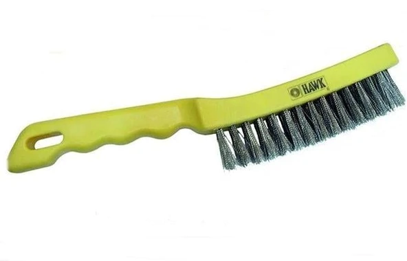 Hawk Galvaniz Telli Plastik Saplı El Tipi Fırça Ø 0.20 mm - 12 adet ürün görseli 1