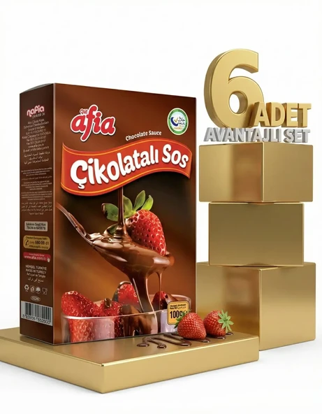 Afia Çikolatalı Sos 6x100 Gr - Resim 2