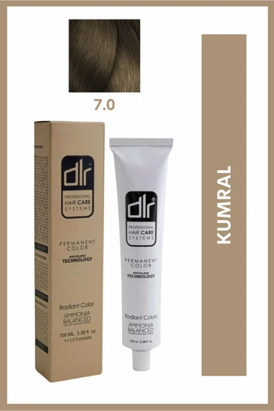 DLR PROFESYONEL SAÇ BOYASI 7.0 KUMRAL 100 ML ürün görseli 1