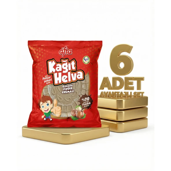 Afia Kakaolu Kağıt Helva 6x45 Gr ürün görseli 1