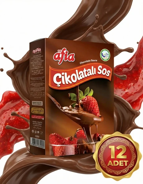 Afia Çikolatalı Sos 12x100 Gr - Resim 4