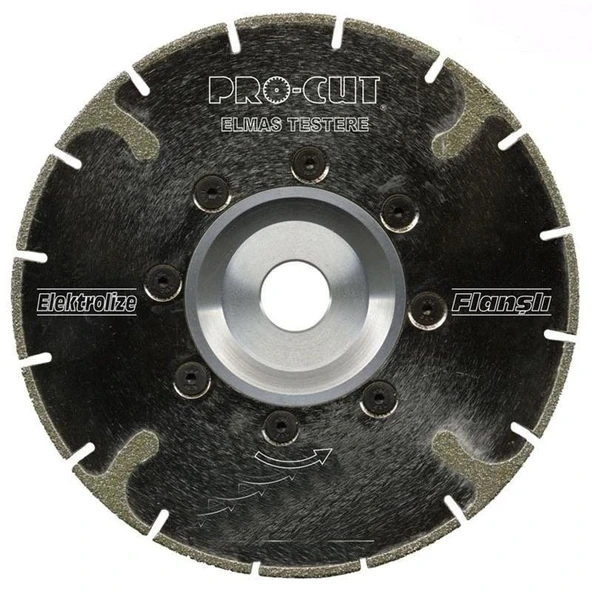 Pro-Cut PR51095 Elekrolize Granit Seramik Mermer Elmas Testere 180x22.23mm Flanşlı ürün görseli 1