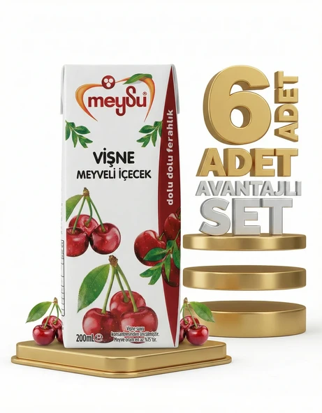 Meysu Nektar Vişne 6x200 Ml - Resim 2
