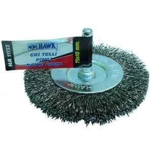 Hawk Gri Telli Pimli Daire Fırça 75x10 mm - 30 adet ürün görseli 1