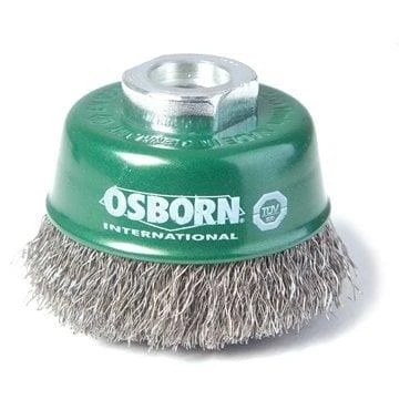 Osborn Pro İnox Düz Telli Çanak Tel Fırça D60 M14 ürün görseli 1