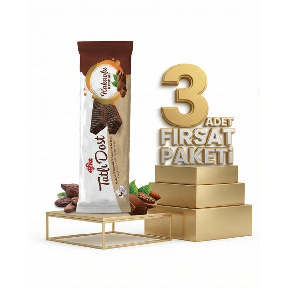 Afia Tatlı Dost Kakao Kremalı Gofret 3x140 Gr ürün görseli 1