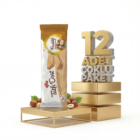 Afia Tatlı Dost Fındıklı Kakao Kremalı Gofret 12x140 Gr ürün görseli 1