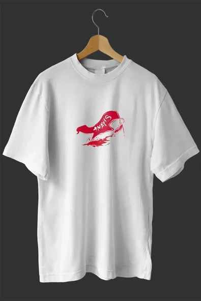 1 Mayıs Emekçiler Günü Baskılı Oversize Bisiklet Yaka T-shirt - Beyaz ürün görseli 1