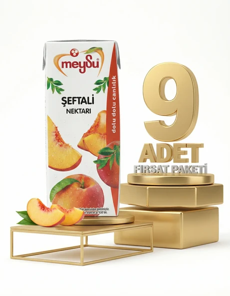 Meysu Nektar Şeftali 9x200 Ml - Resim 2