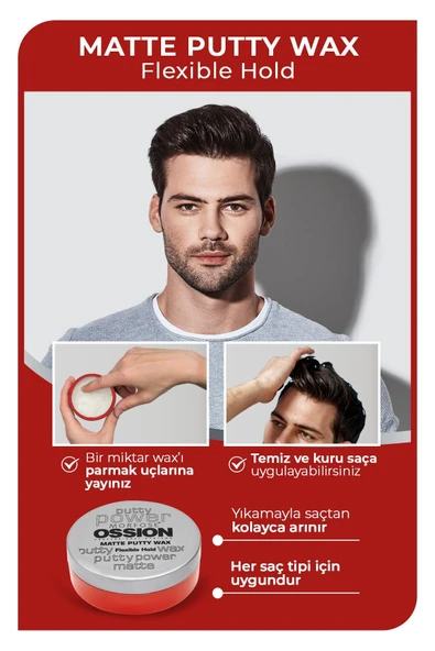 Morfose Ossion Putty Wax 60 ml - Resim 3