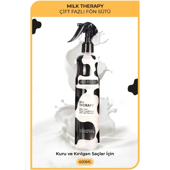 Morfose Milk Therapy Saç Bakım Fön Suyu 400 ml ürün görseli 1
