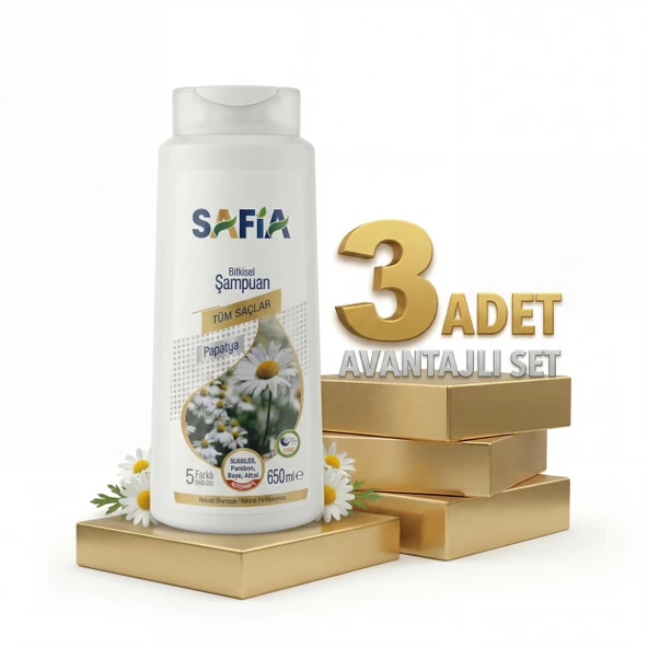 Safia Tüm Saçlar Şampuan 3x650 Ml ürün görseli 1