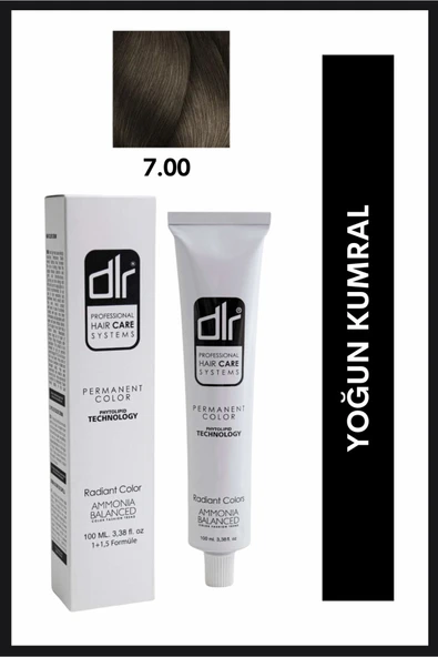 DLR PROFESYONEL SAÇ BOYASI 7.00 YOĞUN KUMRAL 100 ML ürün görseli 1