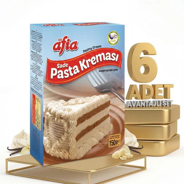 Afia Sade Pasta Kreması 6x150 Gr ürün görseli 1