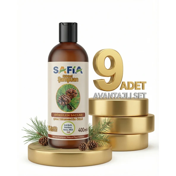 Safia Saç Dökülmesine Karşı Şampuan 9x400 Ml ürün görseli 1