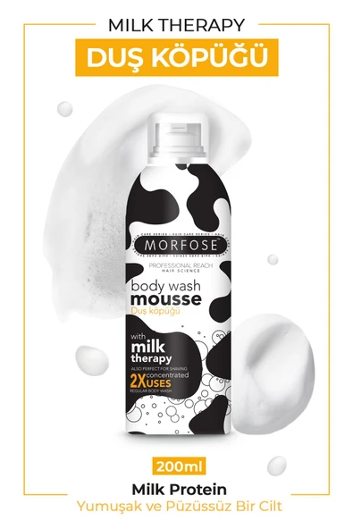 Morfose Milk Therapy Vücut Duş Köpüğü 200 ml ürün görseli 1