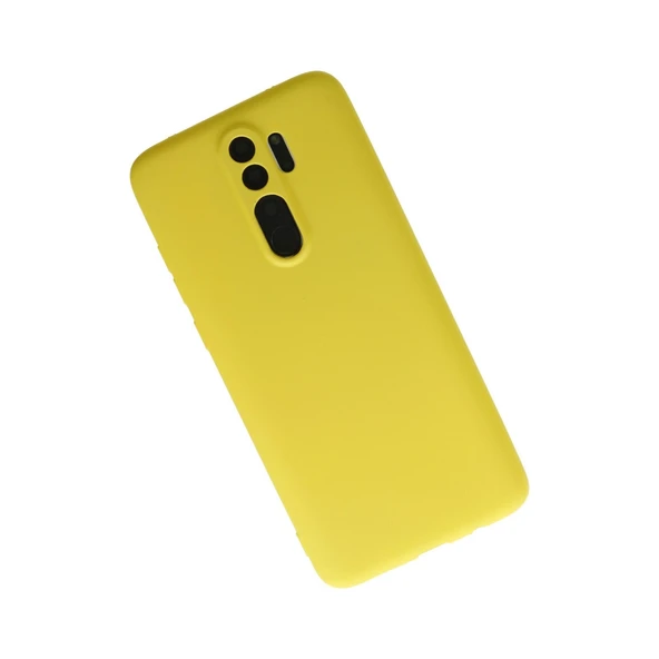 Xiaomi Redmi Note 8 Pro Kılıf First Silikon - Sarı - Resim 3