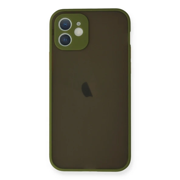 Apple İphone 12 Mini Kılıf Montreal Silikon Kapak - Açık Yeşil ürün görseli 1
