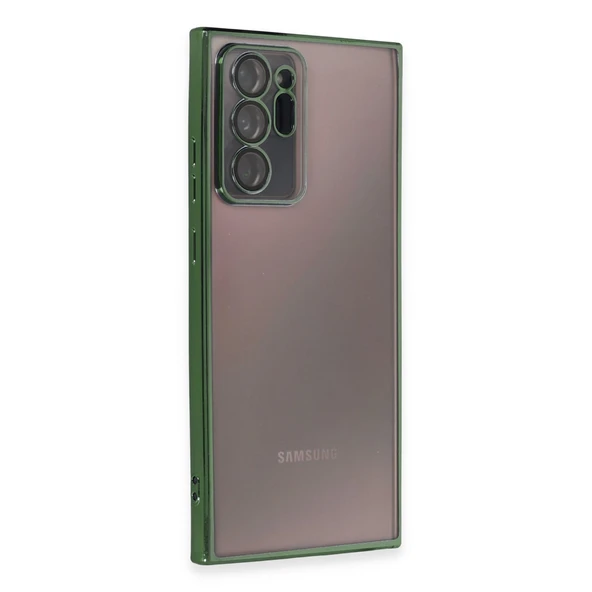 Samsung Galaxy Note 20 Ultra Kılıf Razer Lensli Silikon - Yeşil ürün görseli 1