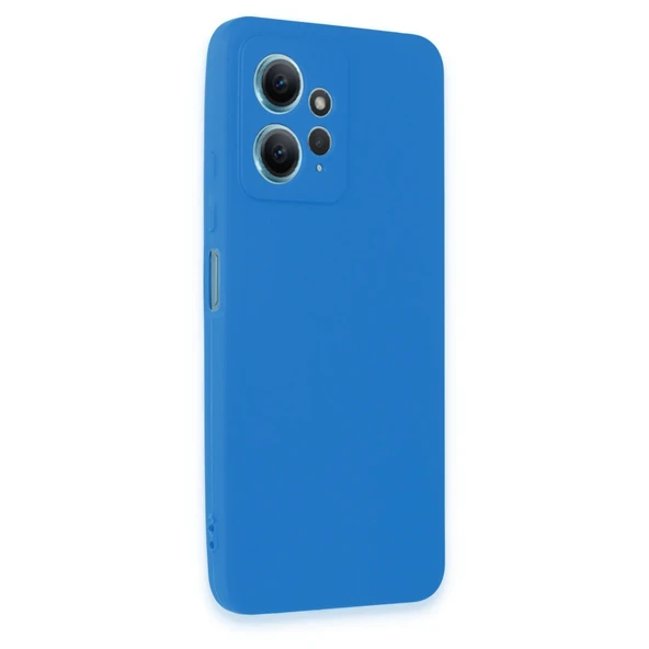 Xiaomi Redmi Note 12 4g Kılıf First Silikon - Mavi - Resim 3