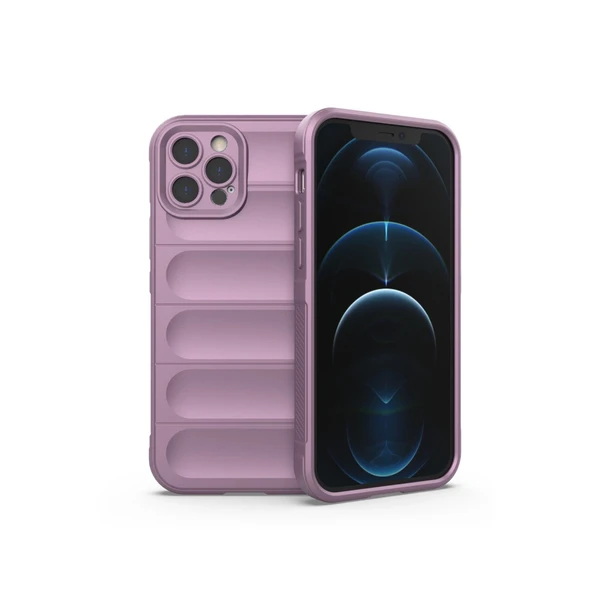 Apple İphone 12 Pro Kılıf Optimum Silikon - Mor ürün görseli 1