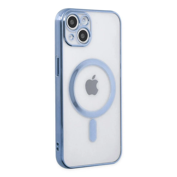 Apple İphone 14 Plus Kılıf Magneticsafe Lazer Silikon - Sierra Blue ürün görseli 1