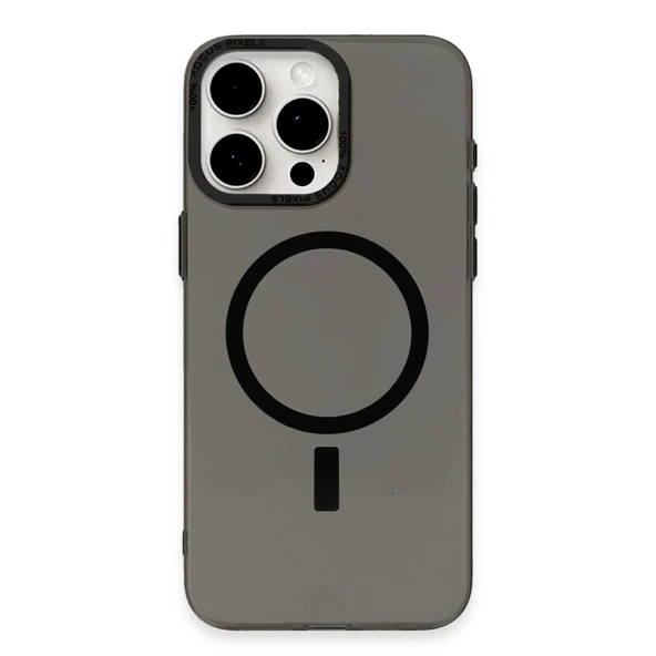 Apple İphone 15 Pro Kılıf Anka Pc Magneticsafe Sert Metal Kapak - Siyah ürün görseli 1