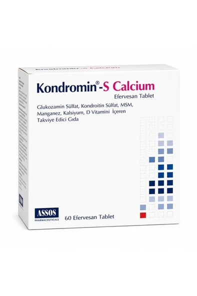 Assos Kondromin S Calcium 60 Efervesan Tablet ürün görseli 1