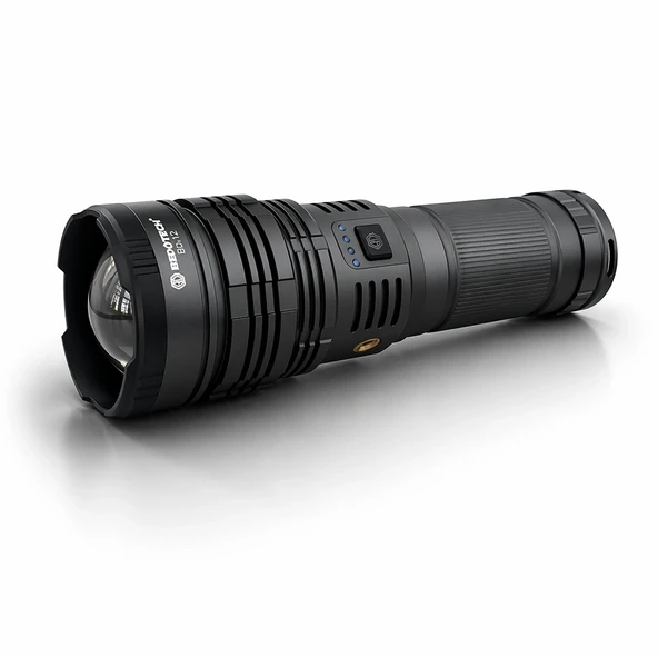 Bedotech Bd-12 60w Tg Led Alüminyum Alaşımlı Zoomlu Type-c Şarjlı El Feneri ürün görseli 1