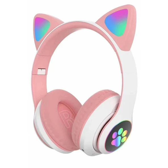 Stn28 Kablosuz Kedi Kulaklık - Pembe ürün görseli 1