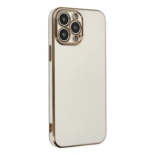 Apple İphone 15 Pro Max Kılıf Volet Silikon - Beyaz - Resim 3