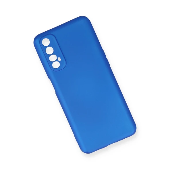 Realme 7 Kılıf First Silikon - Mavi - Resim 3