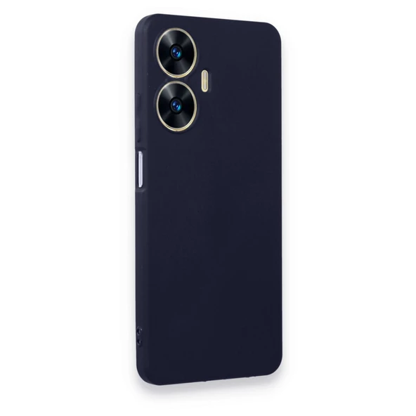 Realme C55 Kılıf First Silikon - Lacivert - Resim 3