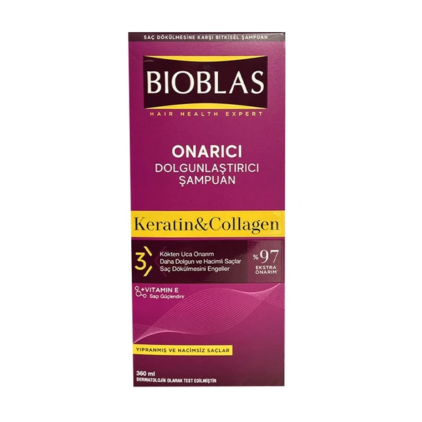 BIOBLAS HAIR HEALTH ONARICI COLLAGEN YIPRANMIŞ SAÇLAR ŞAMPUAN 360 ML ürün görseli 1