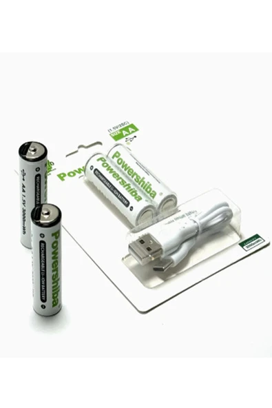Şarj Edilebilir Pil Type-c Şarjlı Li-ıon Lityum Kalem Pil 2800mah/1.5v/aa Şarjlı Pil ürün görseli 1