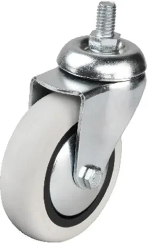 352 - 75x25 Mm Pvc Makaralı Vidalı Teker 4 Adet ürün görseli 1