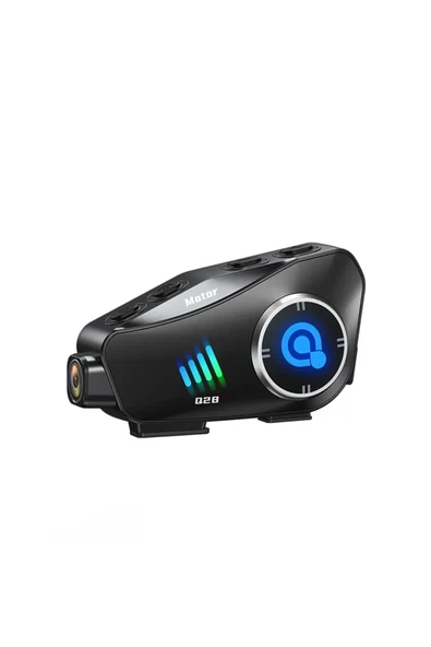 Q28 Motosiklet Kask Bluetooth Kulaklık 1080p Kamera Interkom Kulaklık Su Geçirmez Intercom ürün görseli 1