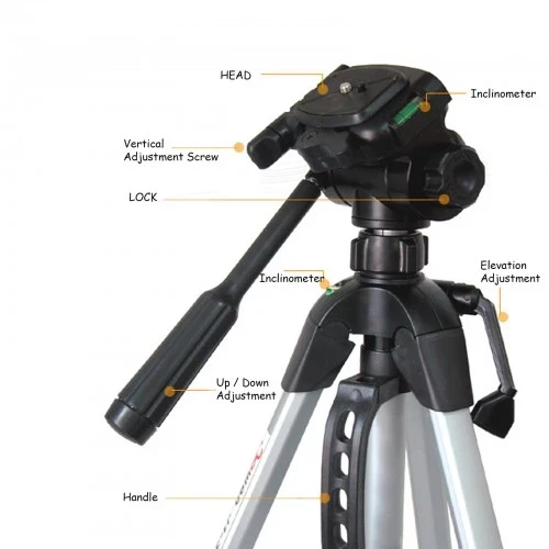1570 Mm Tripod 3yönlü Profesyonel Süper Kalite - Resim 8