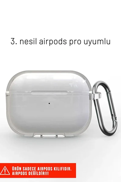 Airpods Pro 3. Nesil İle Uyumlu Şeffaf Cyrstal Clear Ultra Berrak Kılıf ( Kulaklık Değildir ) - Resim 6