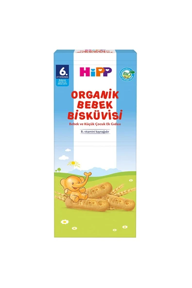 Hipp Organik Bebek Bisküvisi 180 gr ürün görseli 1