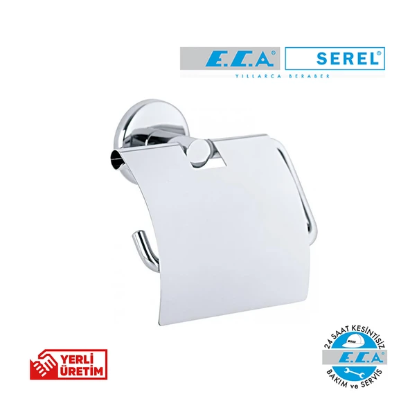 SEREL E.C.A. Bianca Tuvalet Kağıtlığı Kapaklı 140102011 ürün görseli 1